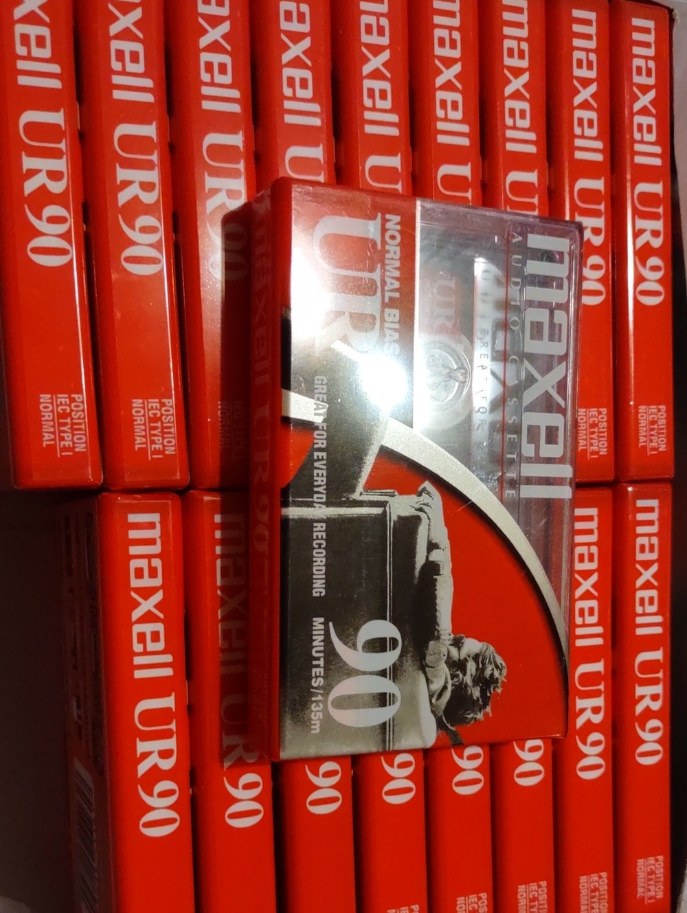 Maxell UR90 blank audio Cassette Tapes -18pk